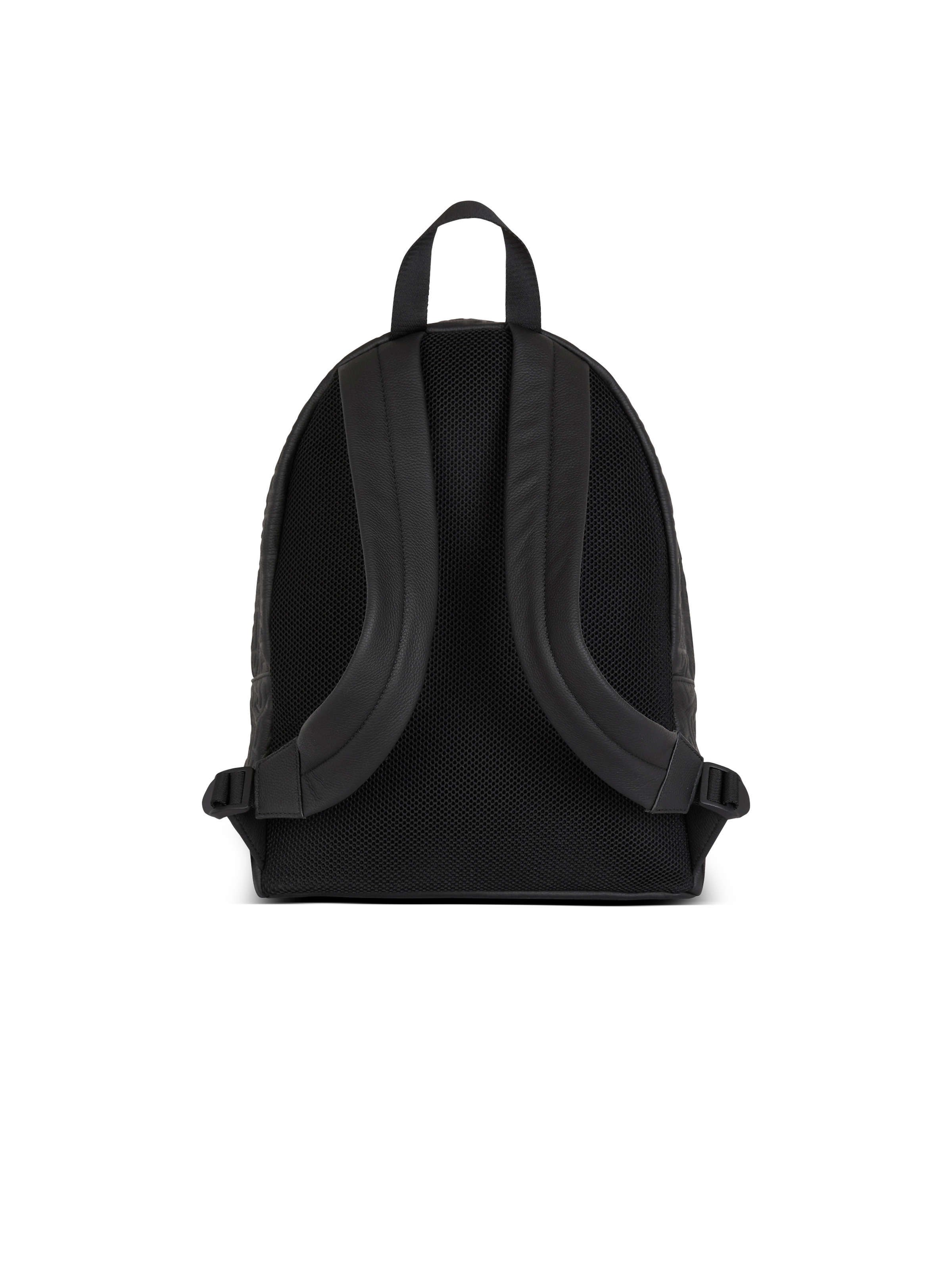 Grained leather backpack - 4