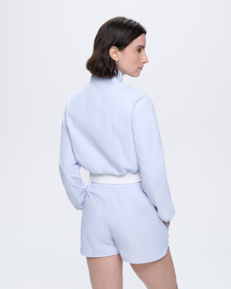 Womens Recycled Nylon Zip Up Jacket - Ice Grey 5