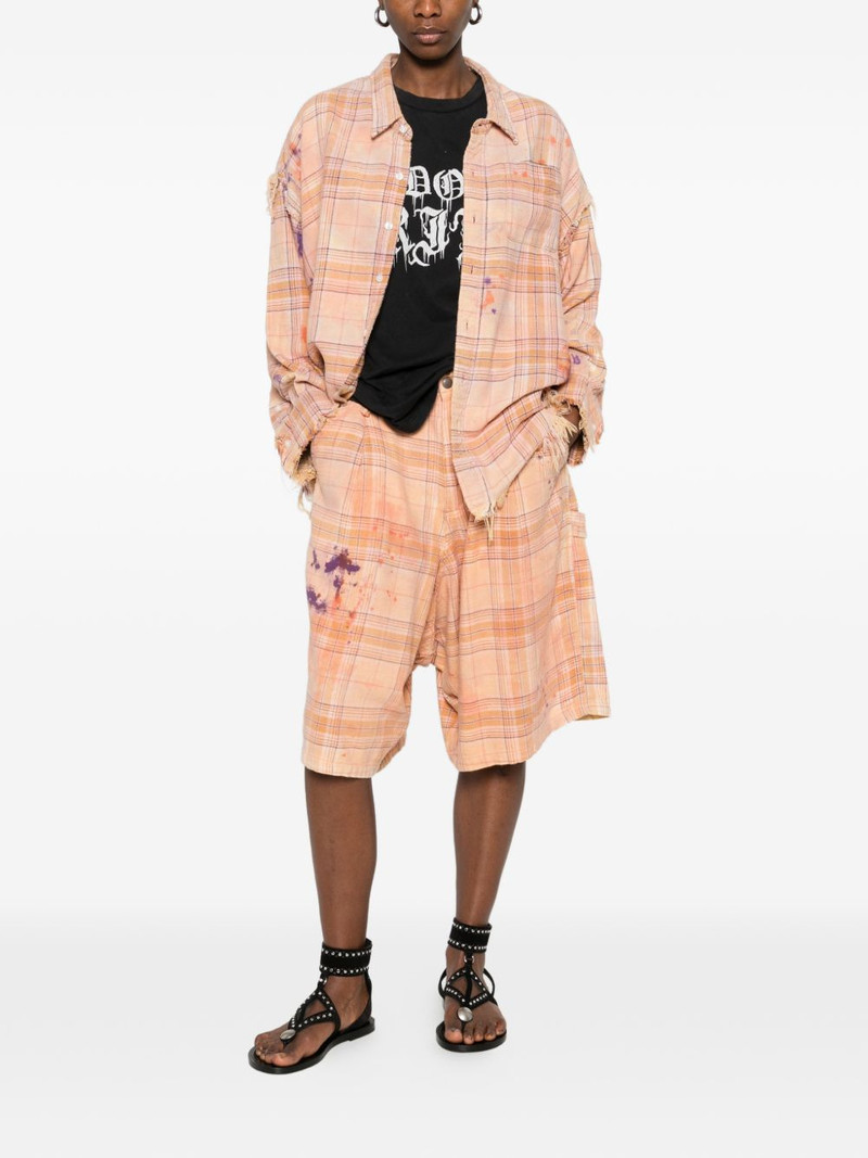 R13 long-sleeve plaid-pattern shirt outlook