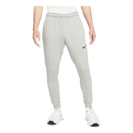 Men's Nike Dri-fit Solid Color Casual Training Sports Pants/Trousers/Joggers Gray CZ6380-063 - 1