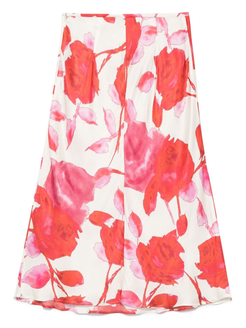 floral-print midi skirt - 2