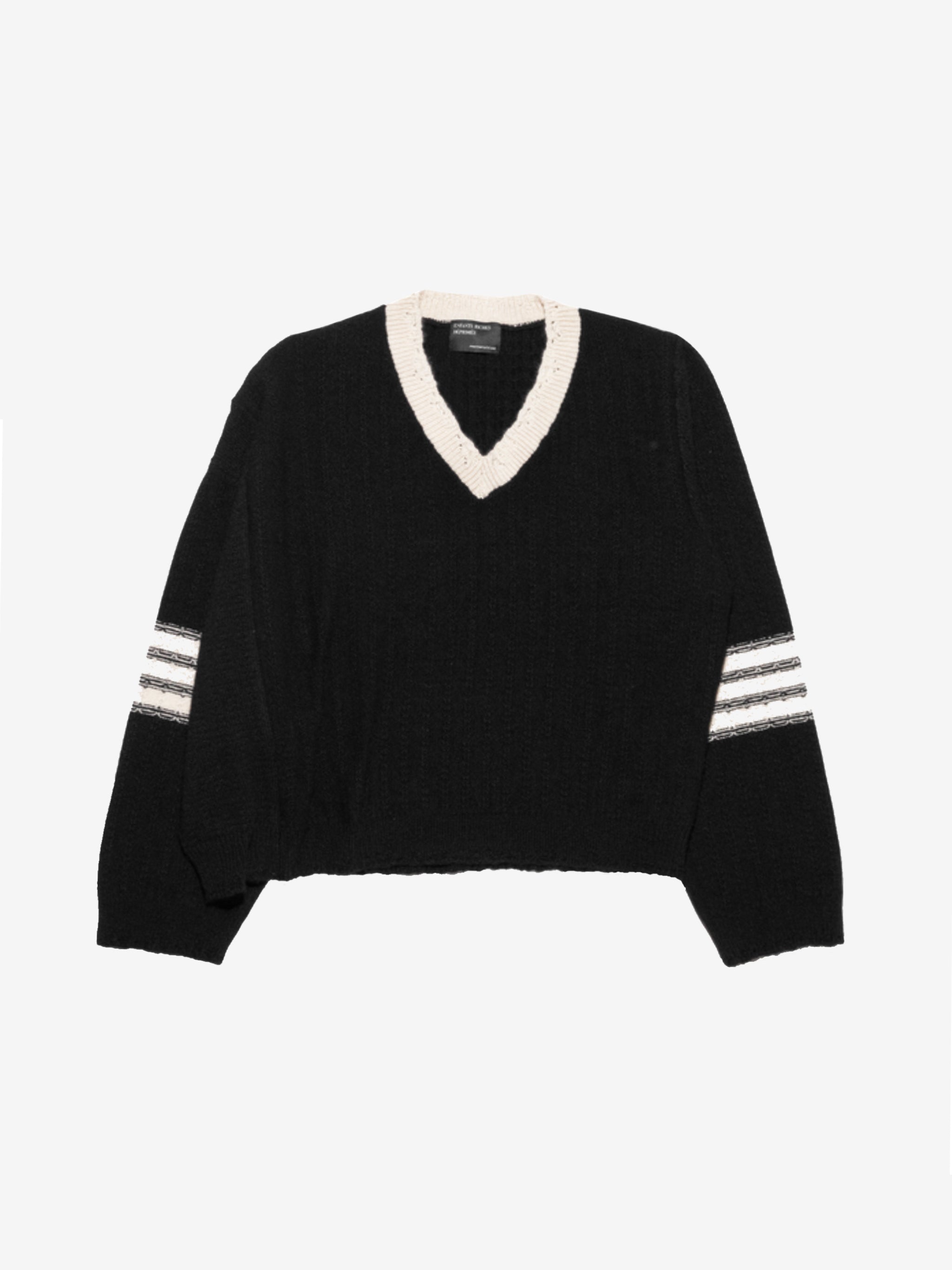 ENFANTS RICHES DEPRIMES - Men Asymmetrical Varsity V-Neck Sweater - 1