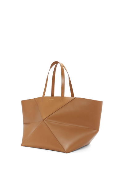 Loewe XL Puzzle Fold Tote in shiny calfskin outlook