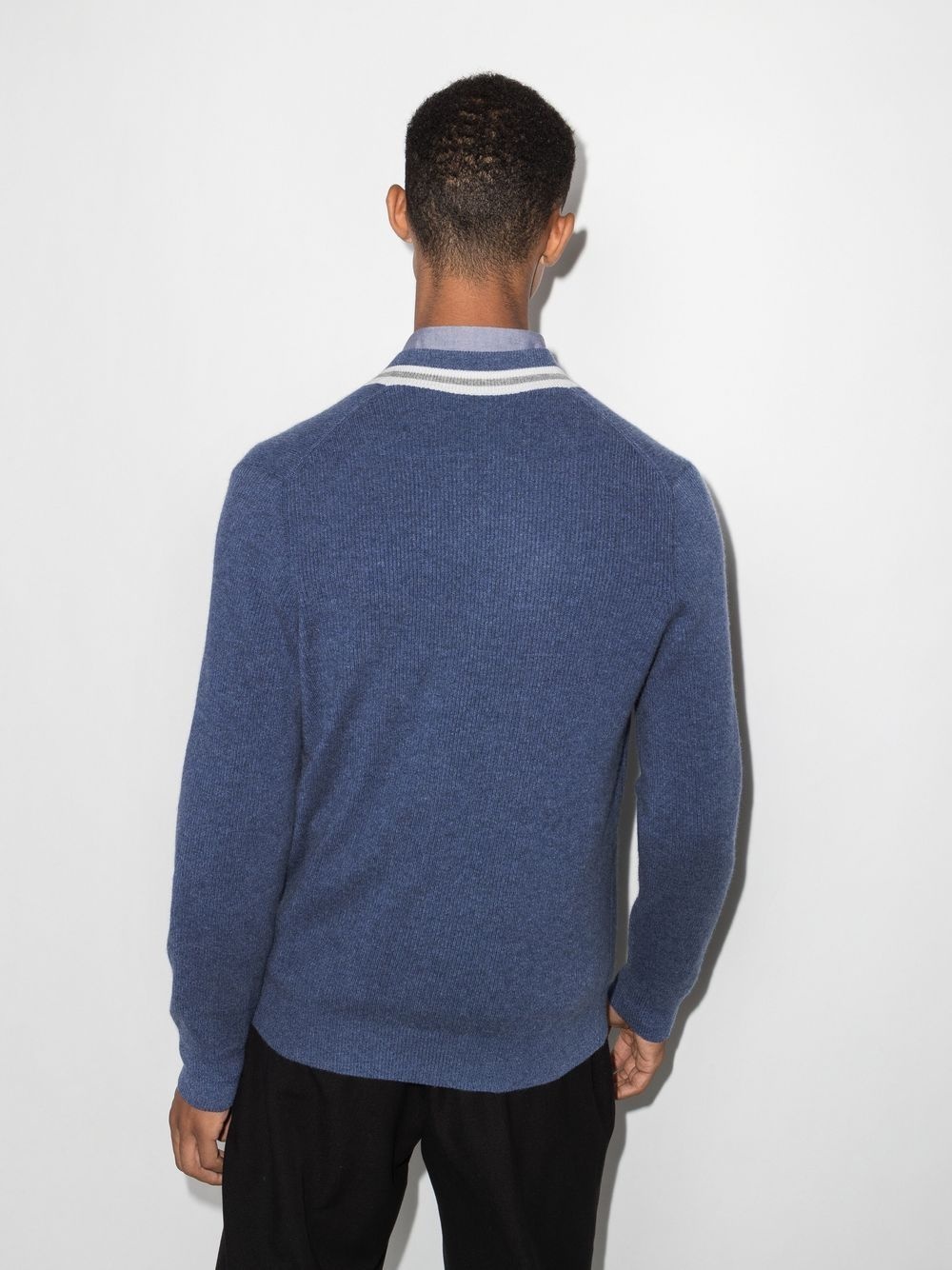 V-neck cashmere jumper - 3