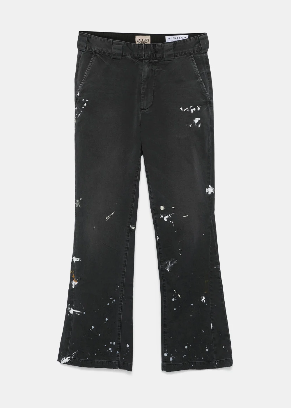 Black Chino Flared Pants - 1