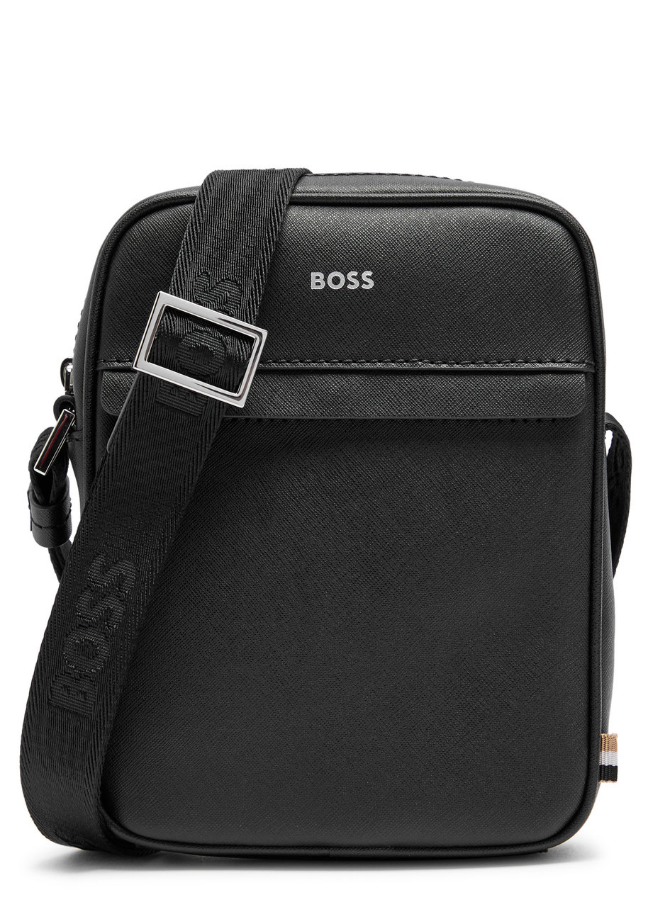 Boss Logo Saffiano Leather Cross-body bag - 1