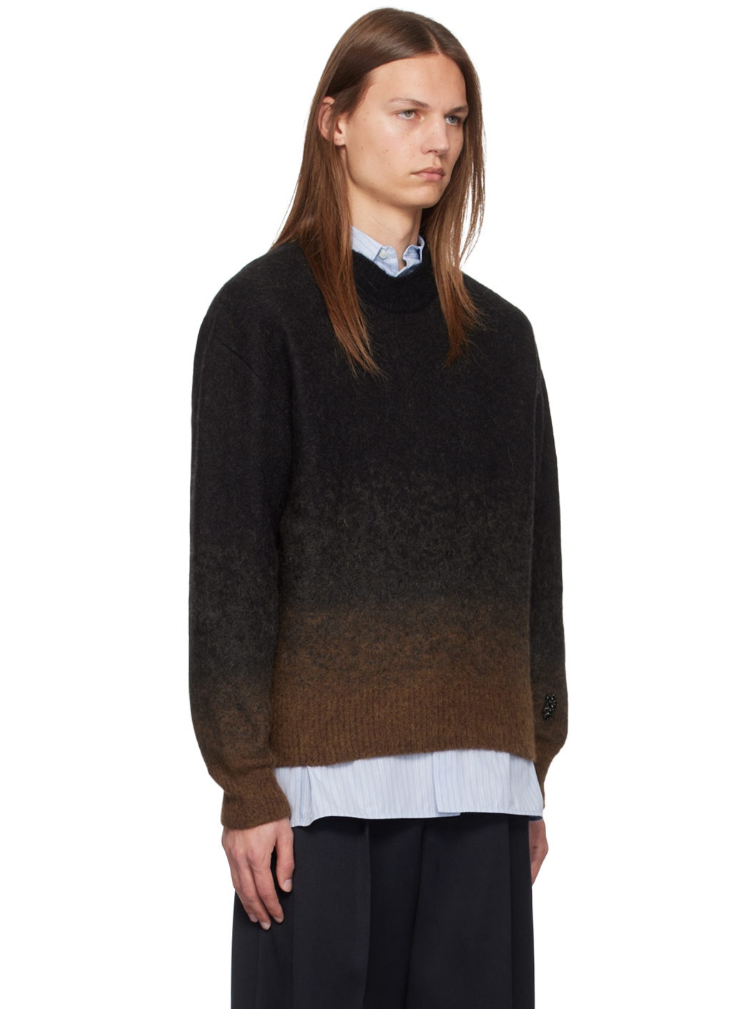 Black & Brown Relaxed Sweater - 2