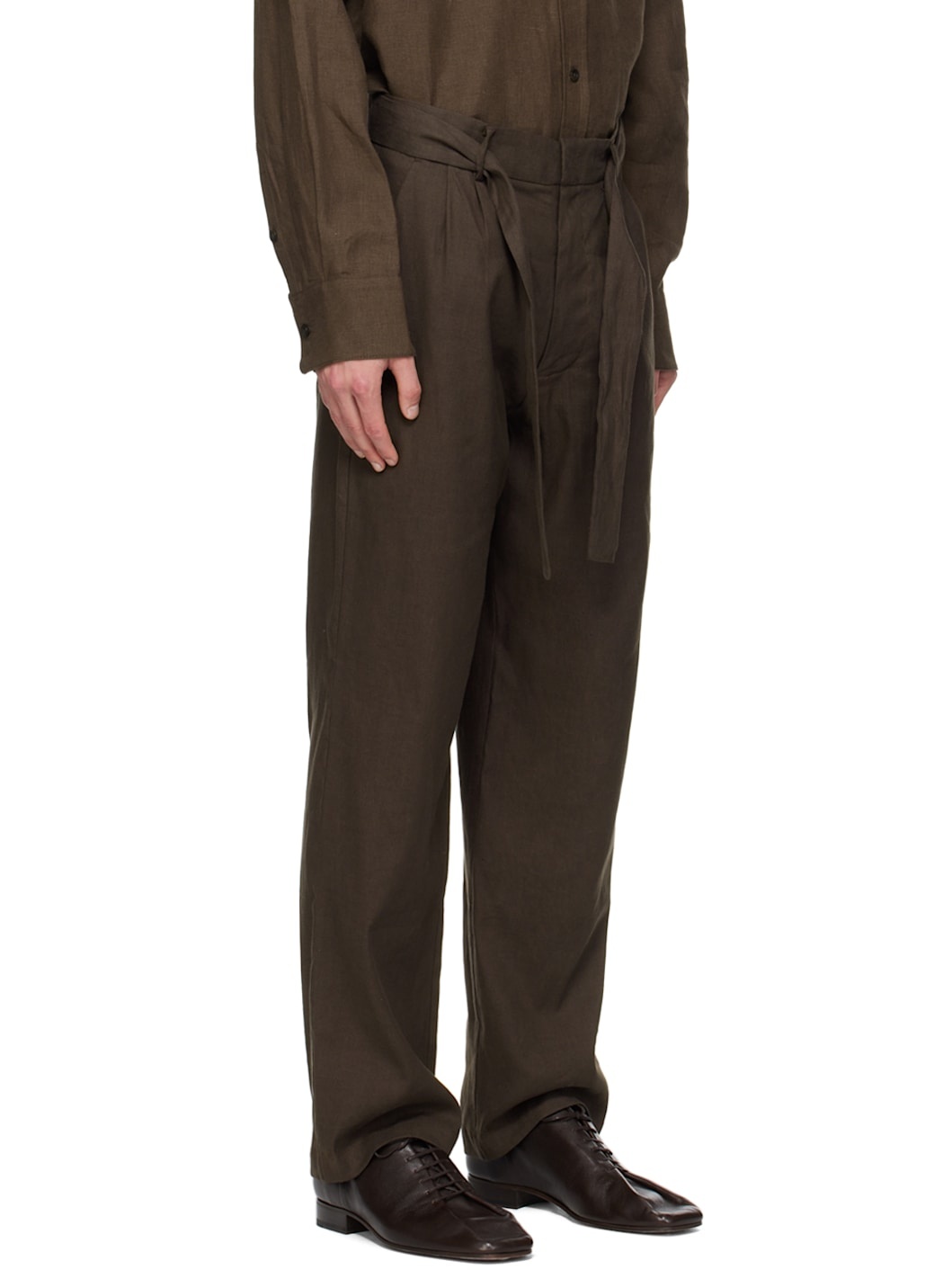 Brown Tailored Trousers - 2