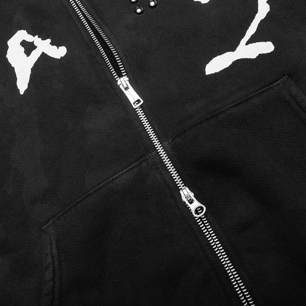 INRI ZIP HOODIE - MECHANIC BLACK - 4