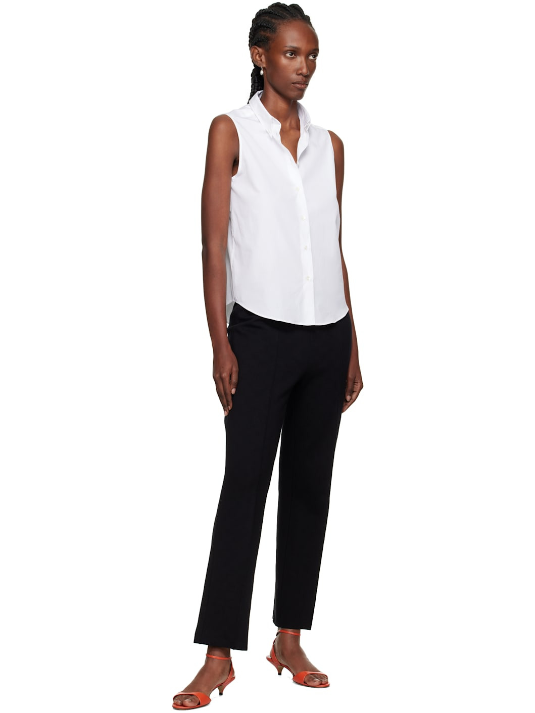 White Casta Sleeveless Shirt - 4
