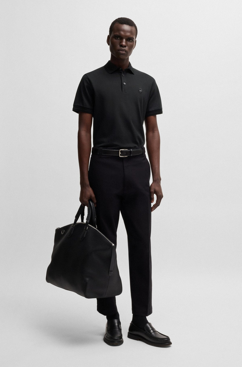 BOSS COTTON-PIQUÉ POLO SHIRT WITH DOUBLE B MONOGRAM outlook