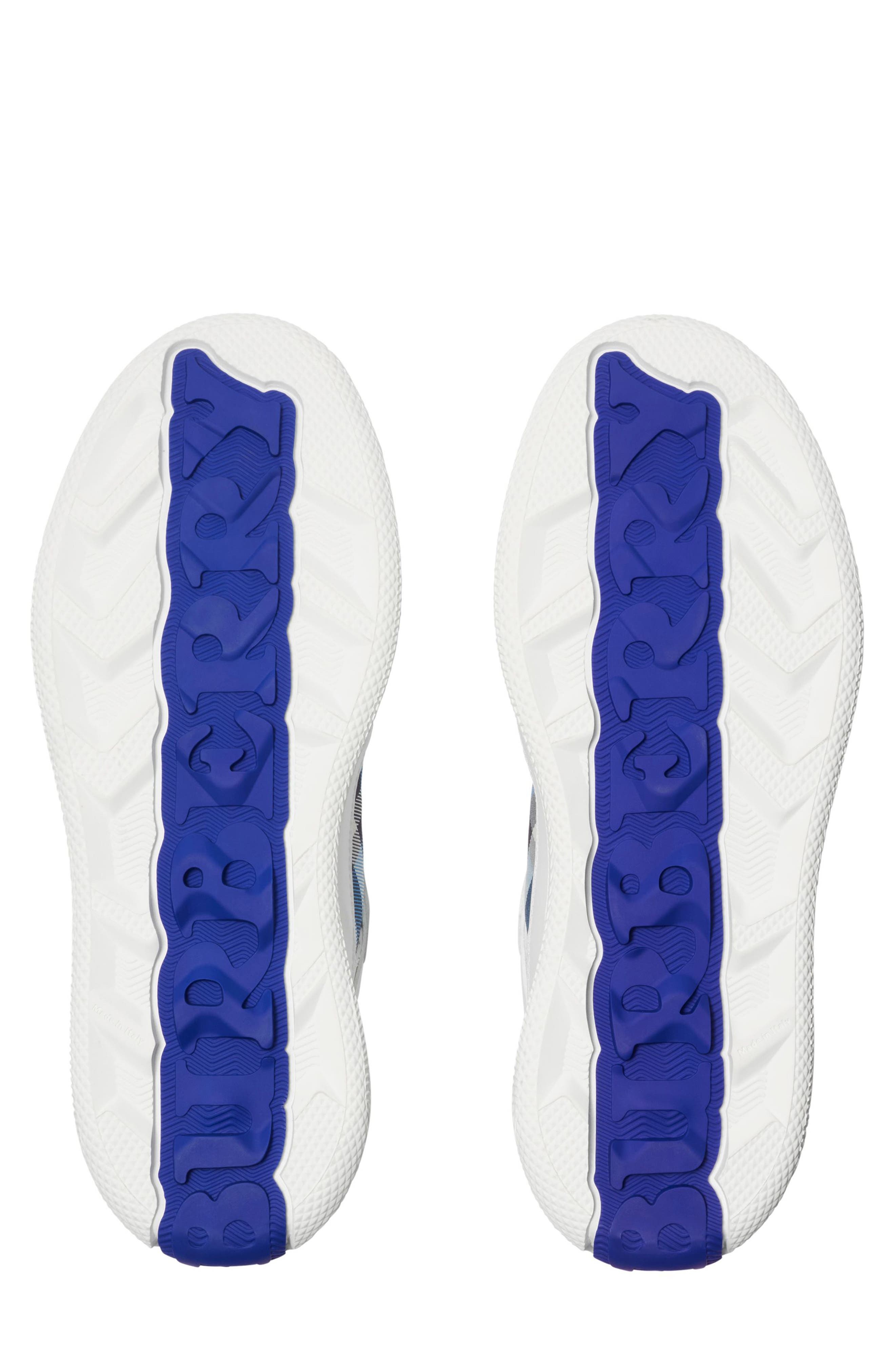 burberry Terrace Check Court Sneaker in White/Hyacinth Ip Ch at Nordstrom - 4