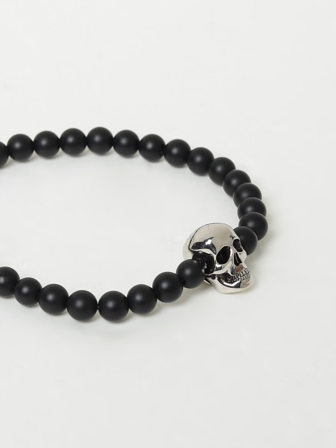 Alexander McQueen Skull Beaded bracelet with stones - 3