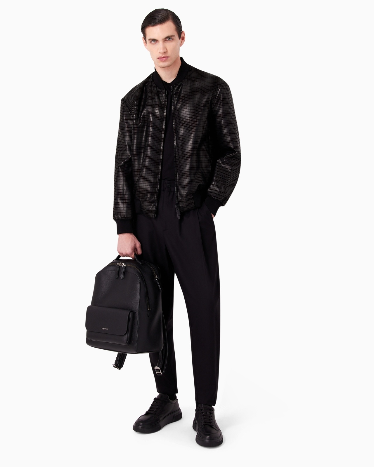 ROUND LEATHER BACKPACK - 6