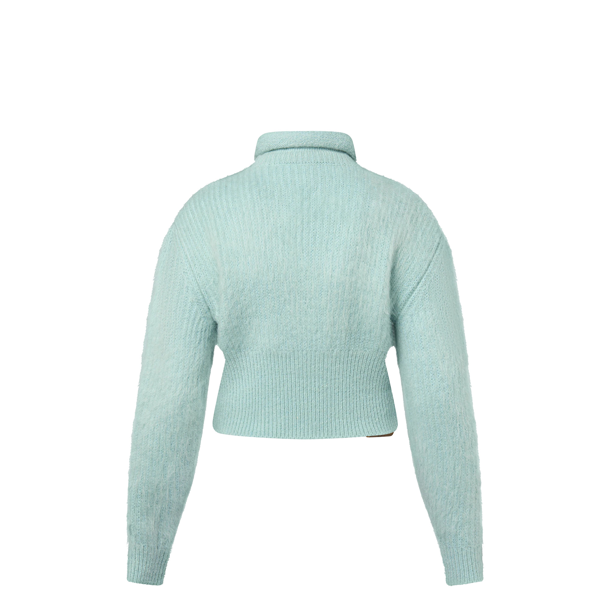 Brushed Mohair Roll Neck Pullover - 3