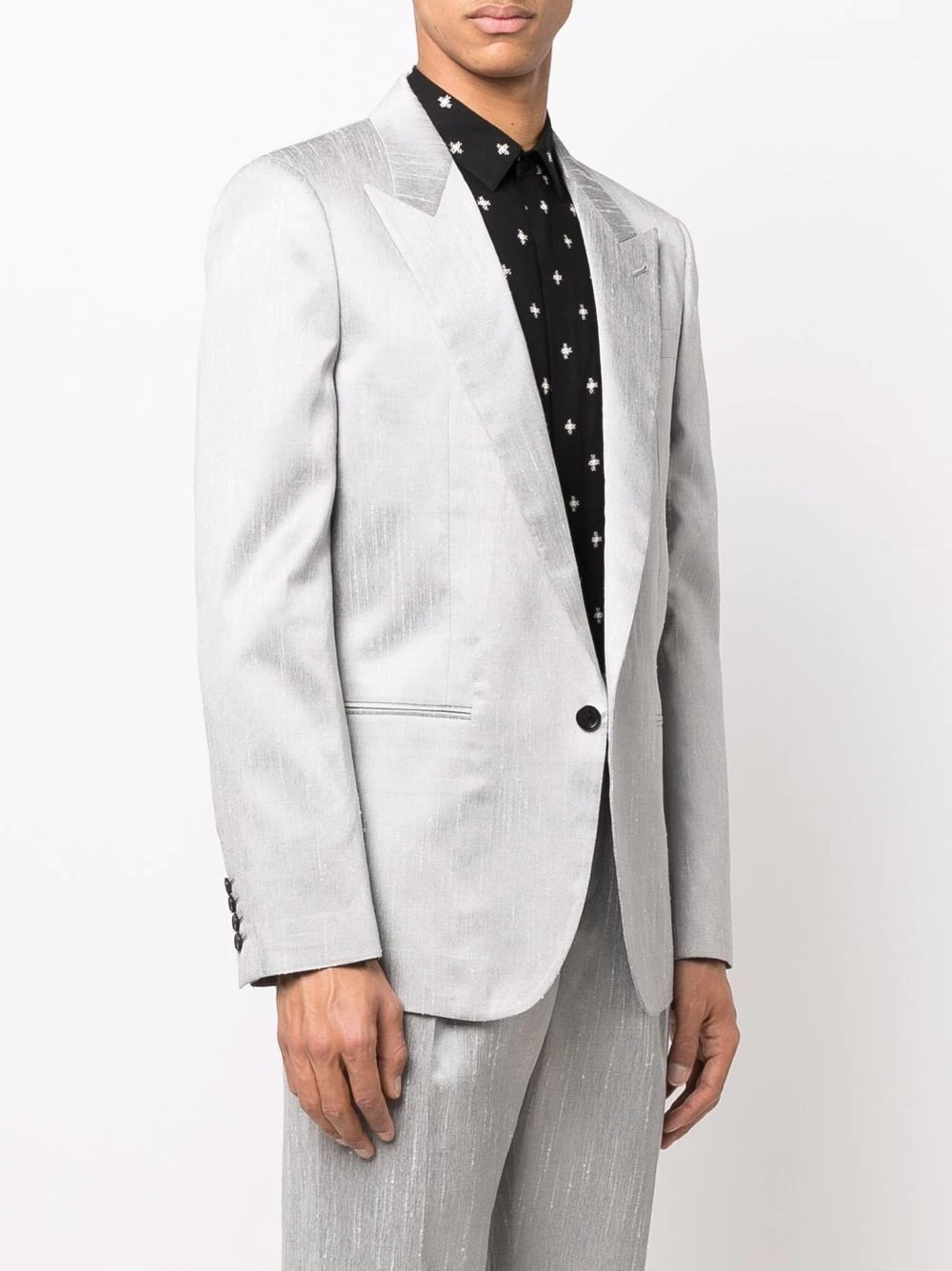 single-breasted suit blazer - 3