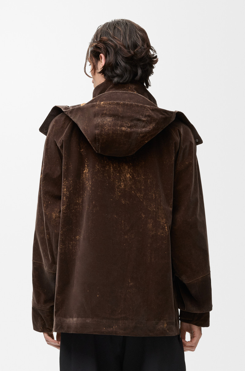 Jacket in flocked technical shell 6