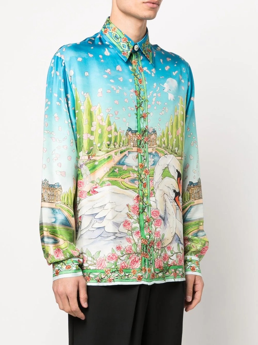 Dream House print silk shirt - 3