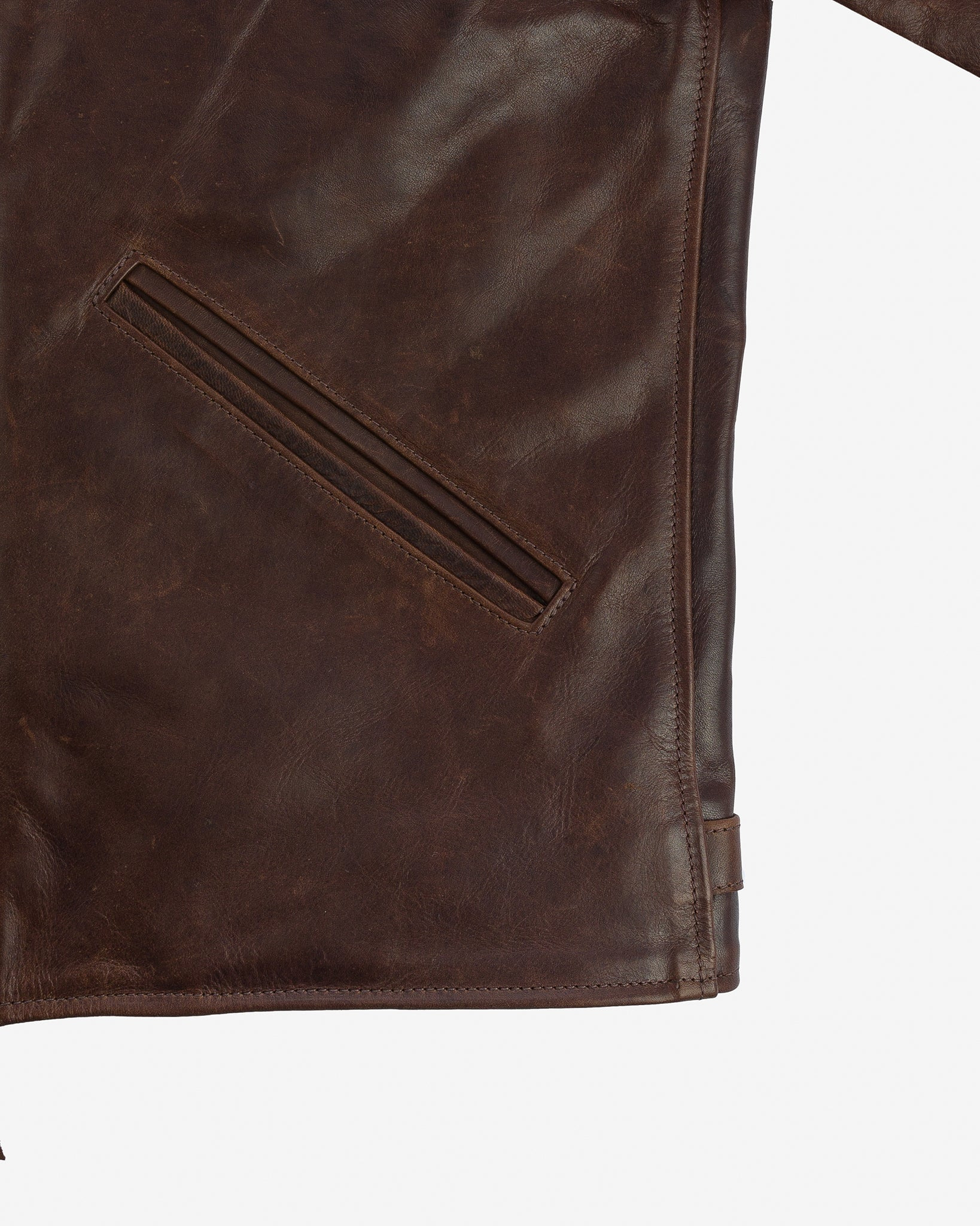 IHSB-SAV-BRN Iron Heart x Simmons Bilt Horsehide Savannah Jacket - Brown - 12