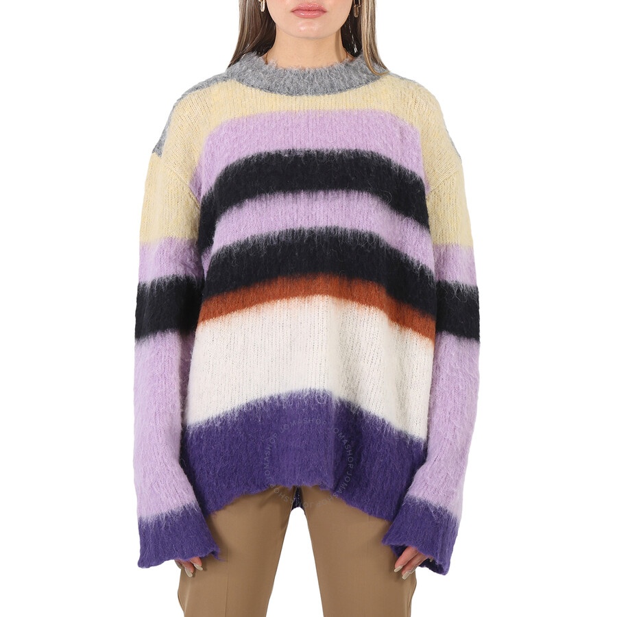 Marc Jacobs Ladies Horizontal-stripe Pattern Long-sleeve Jumper - 3