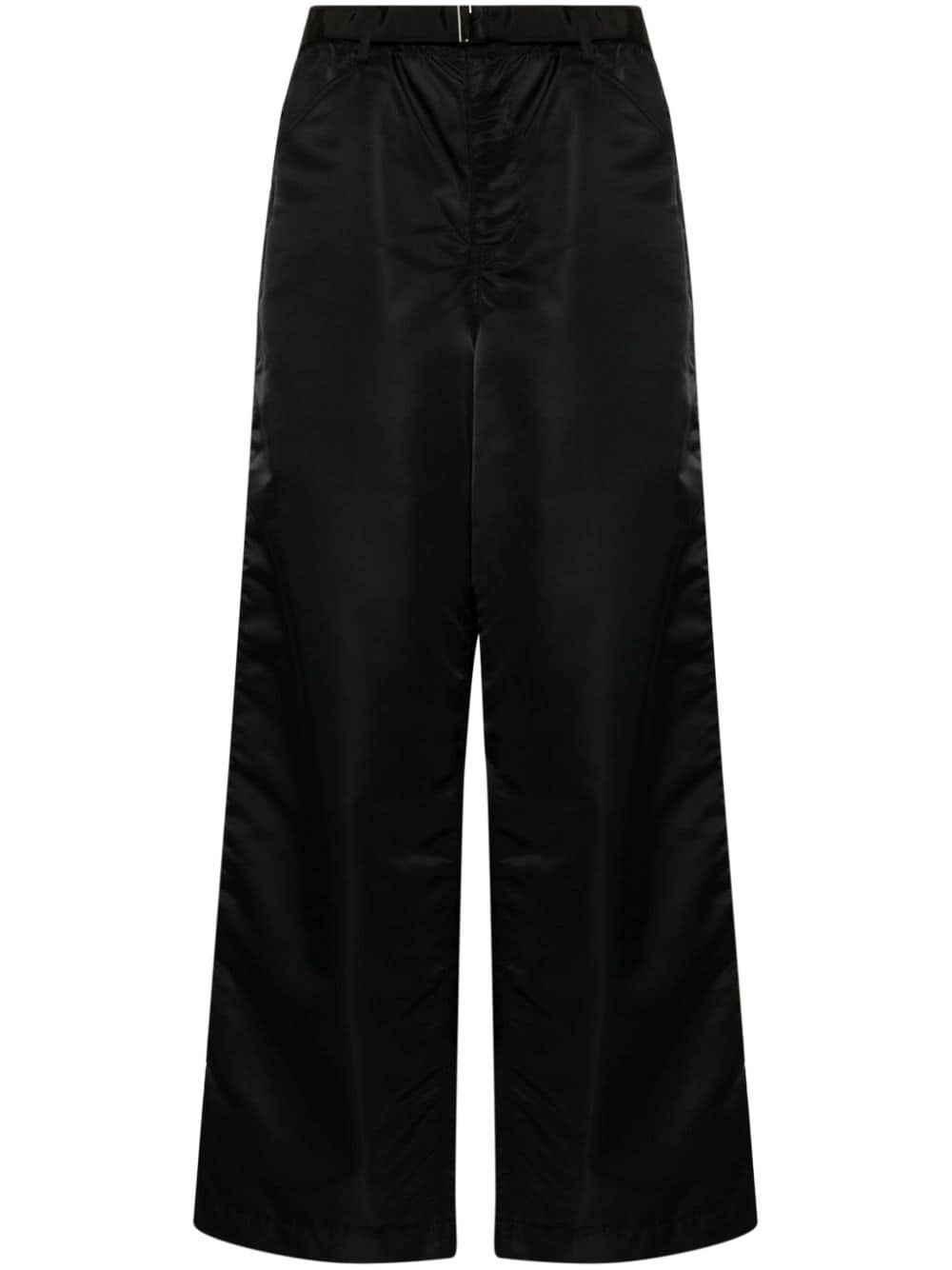 belted wide-leg trousers - 1