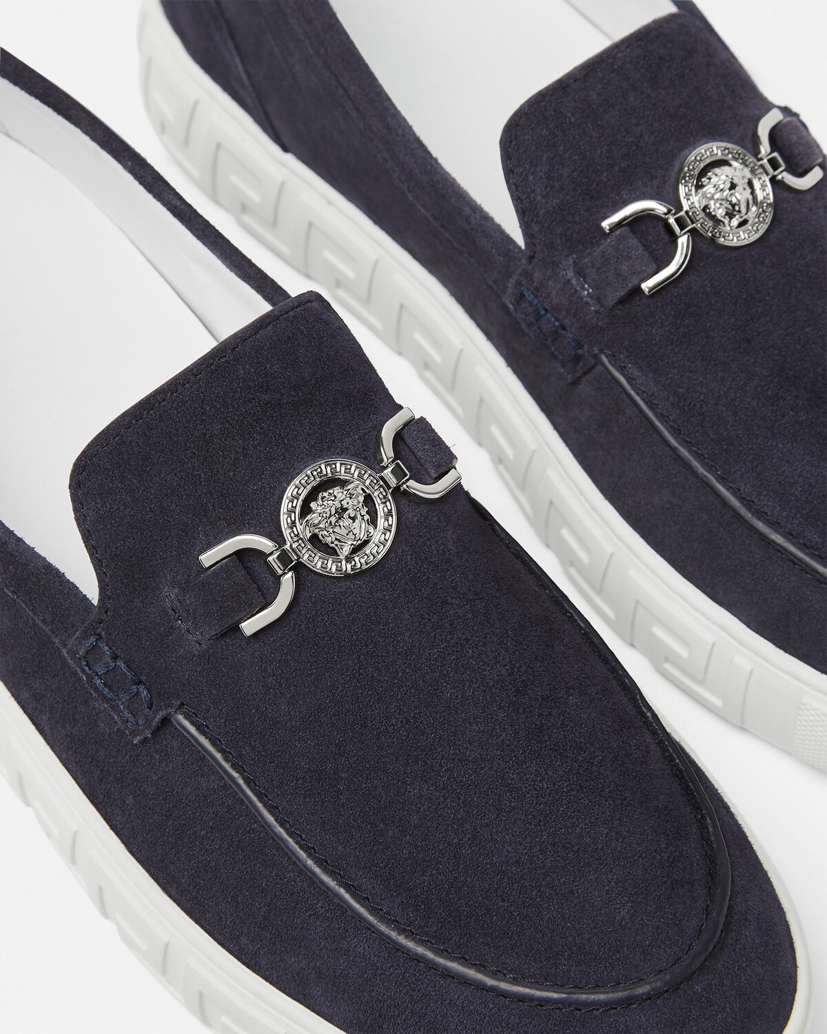 Medusa '95 Suede Greca Loafers - 5