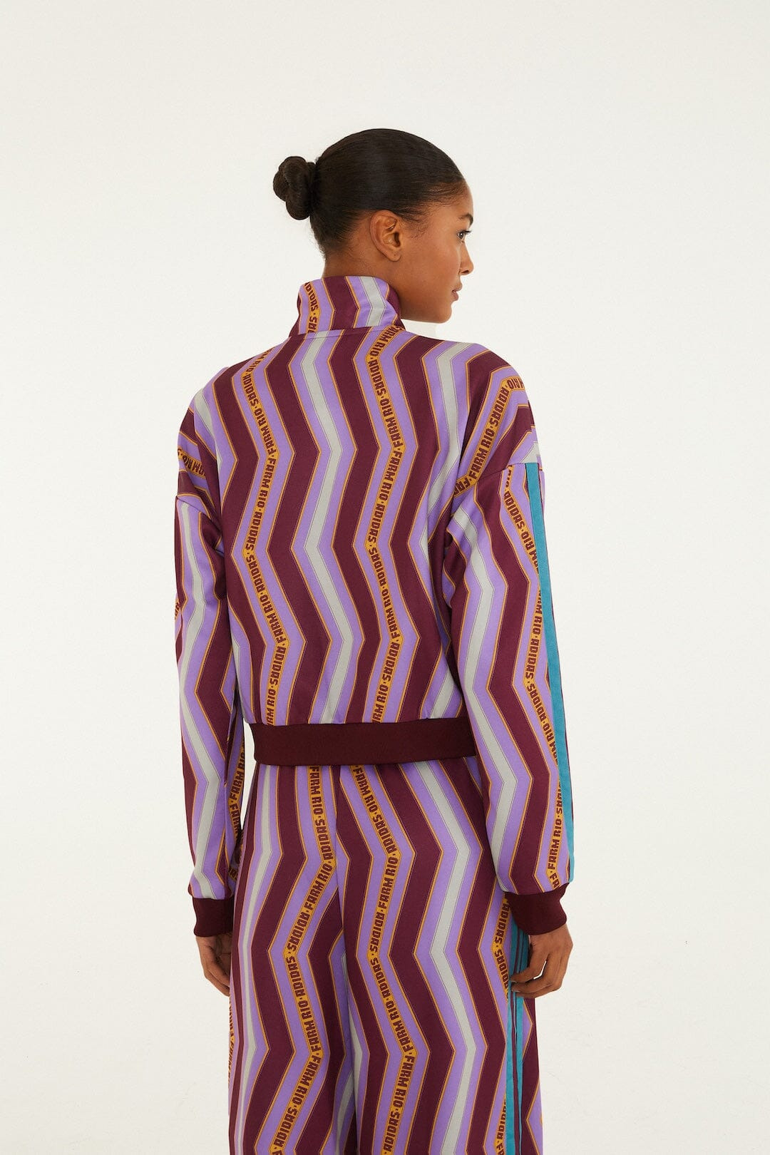 Zig Zag Stripes Lilac Adidas Tiro Jacket - 4