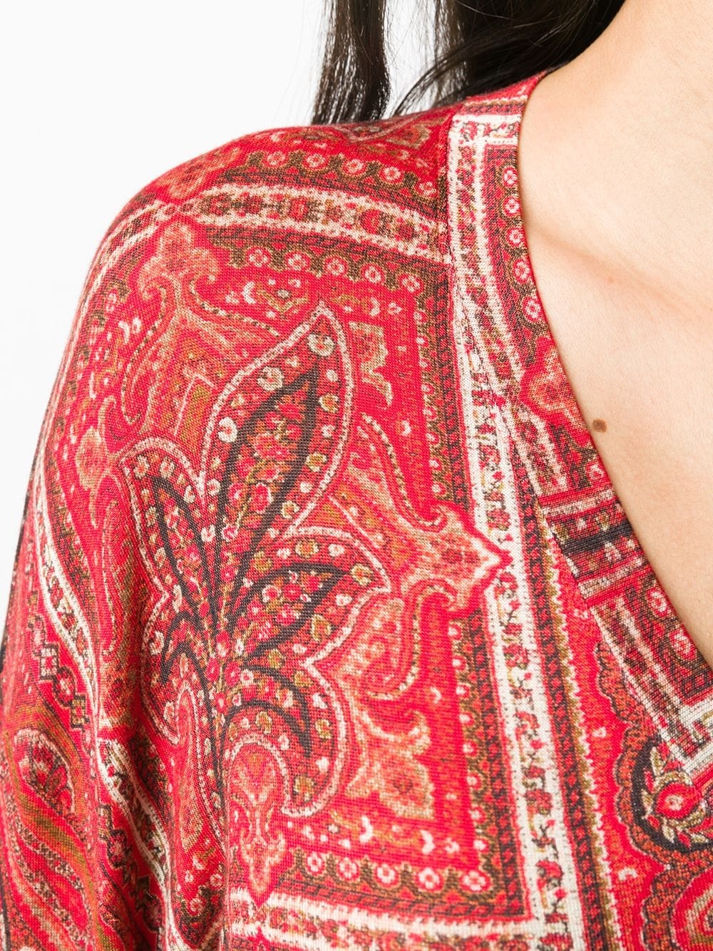 paisley print long-sleeved T-shirt - 5