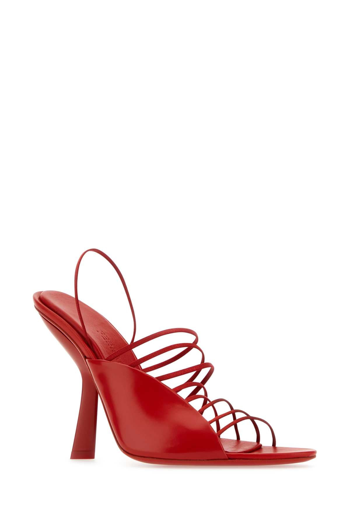 Salvatore Ferragamo Women Red Leather Altaire Sandals - 2