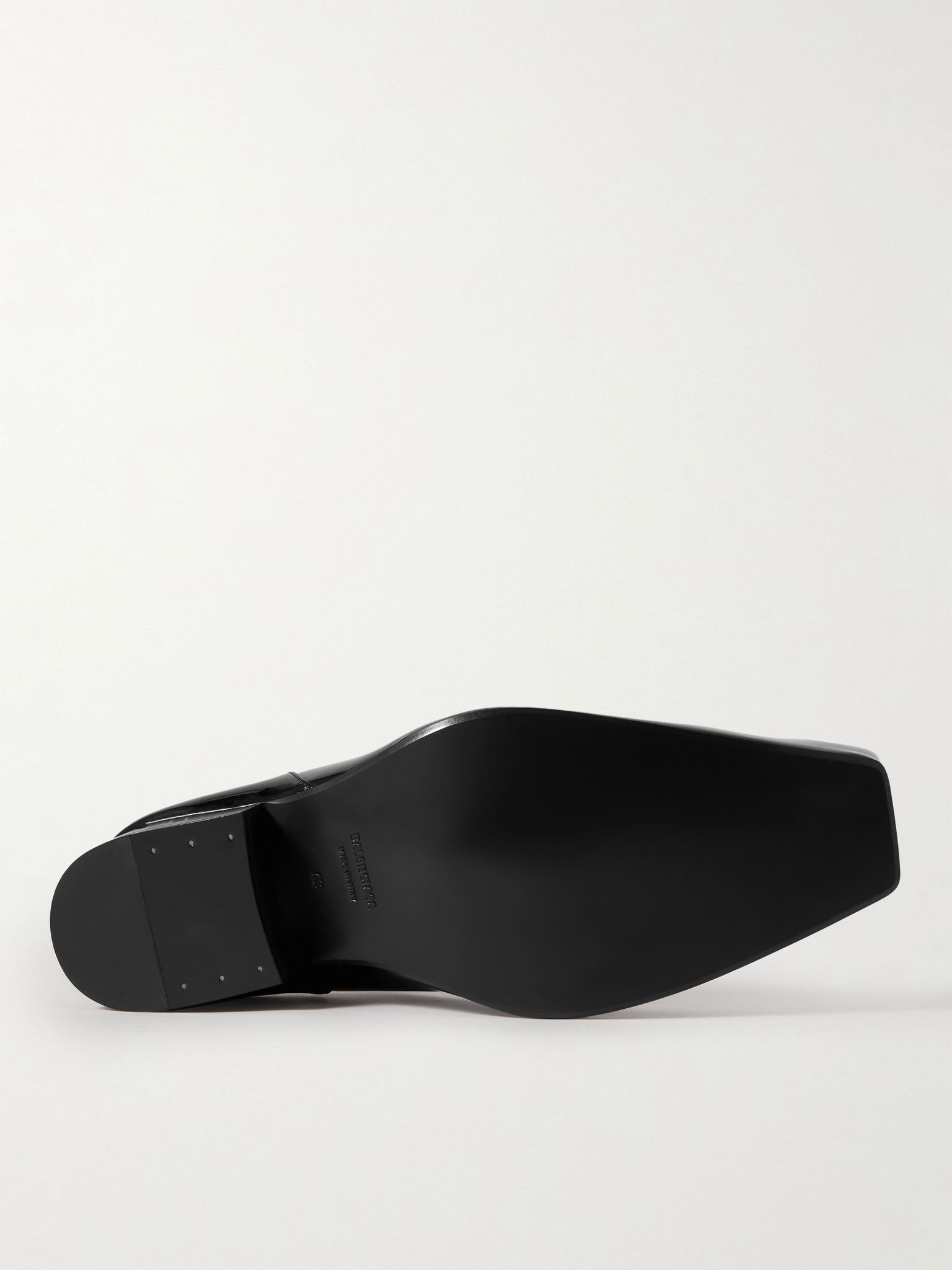 Romeo Collapsible-Heel Patent-Leather Loafers Black - 3