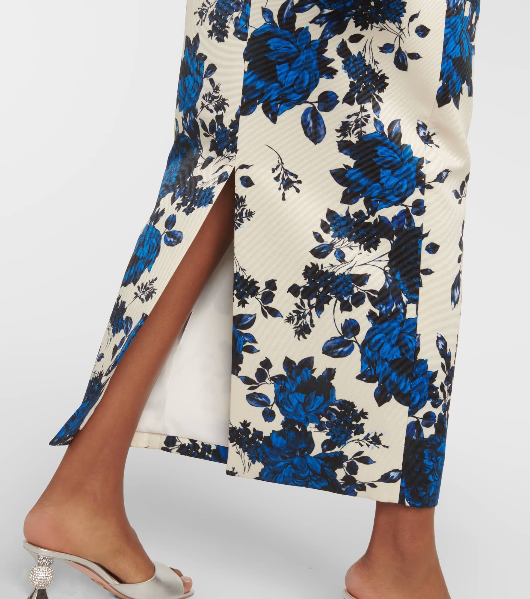 Yulie floral taffeta midi dress - 5