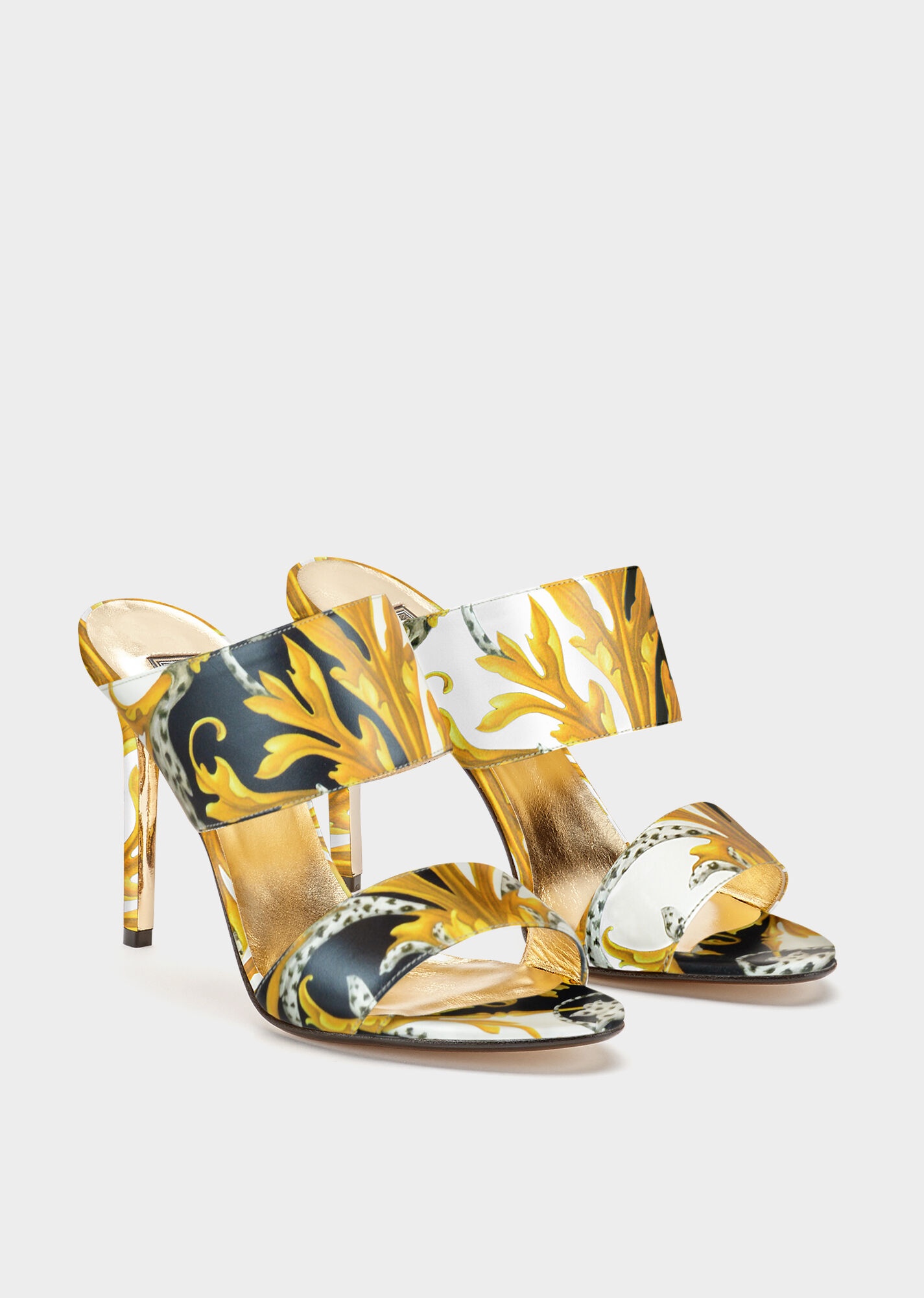 Acanthus Print Sandals - 2