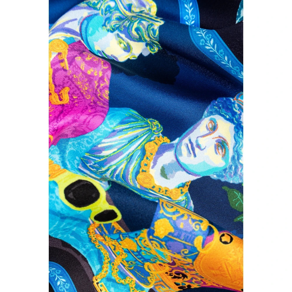 SILK SCARF WITH VERSACE GALLERY PRINT - 4