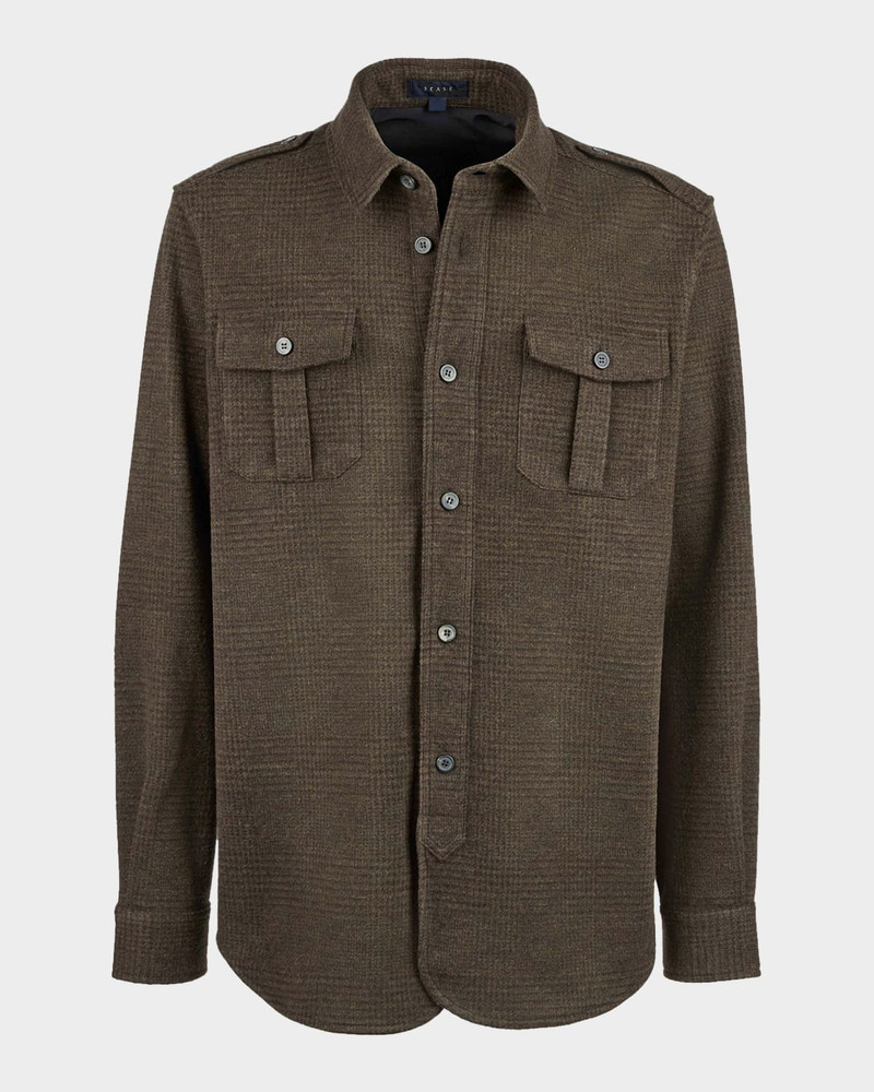 Men's Felpa Generale Prince of Wales Overshirt 1