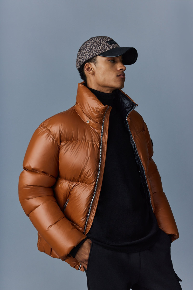 MACKAGE ANDERSON Baseball cap (R) Leather wordmark outlook