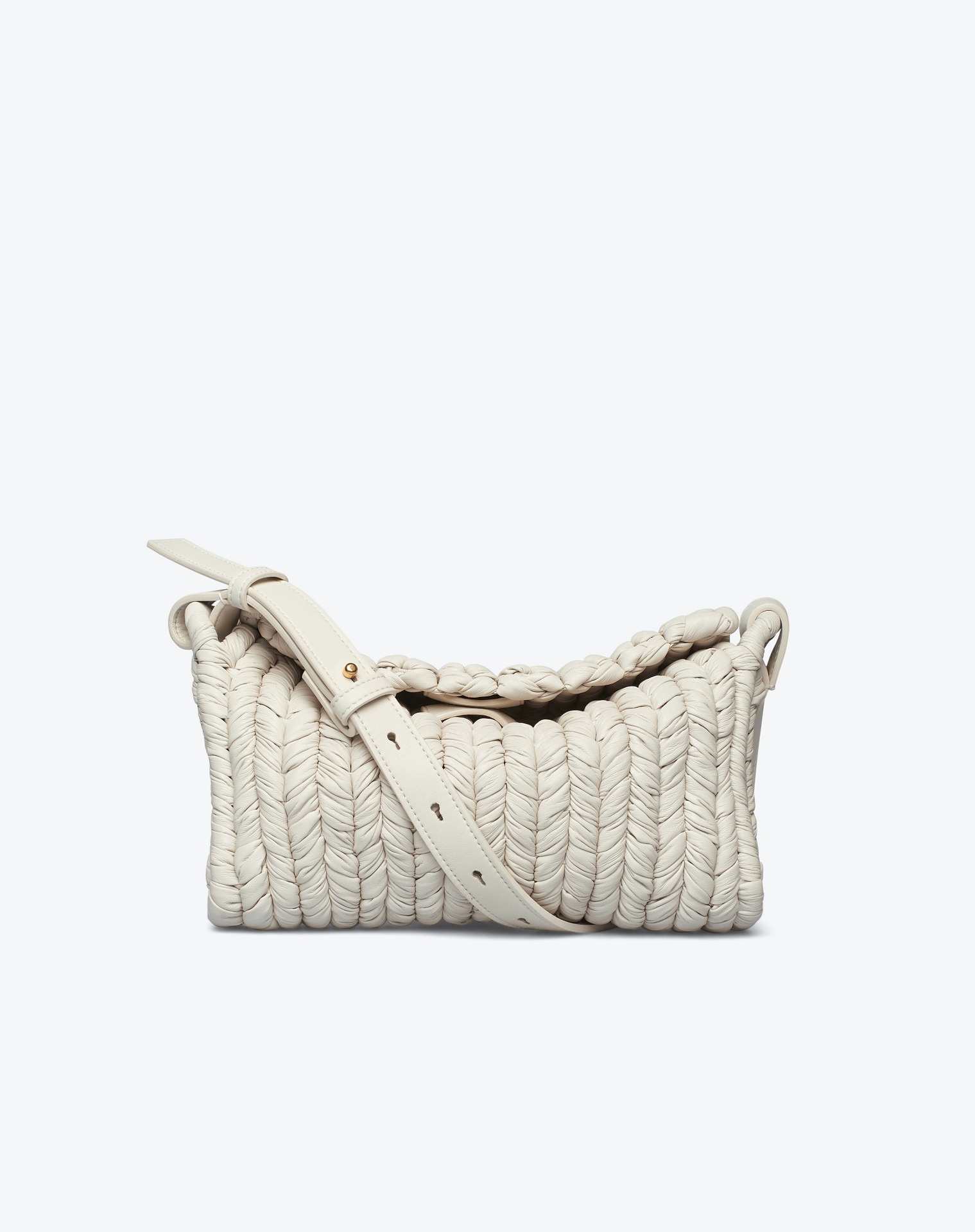 THE BUSKET BAGUETTE - Knit baguette - Off white - 2