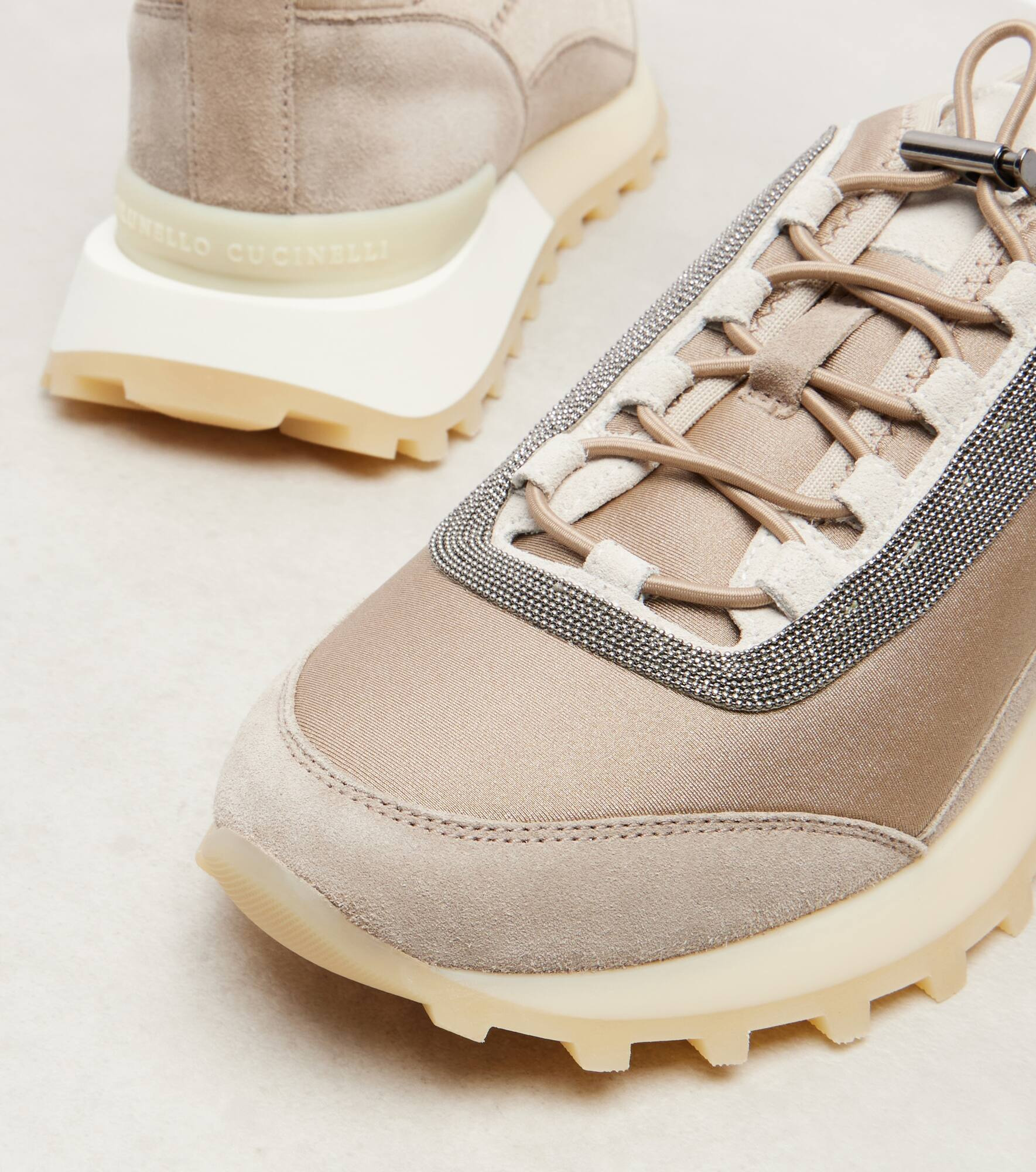 Runner suede and canvas sneakers - 5