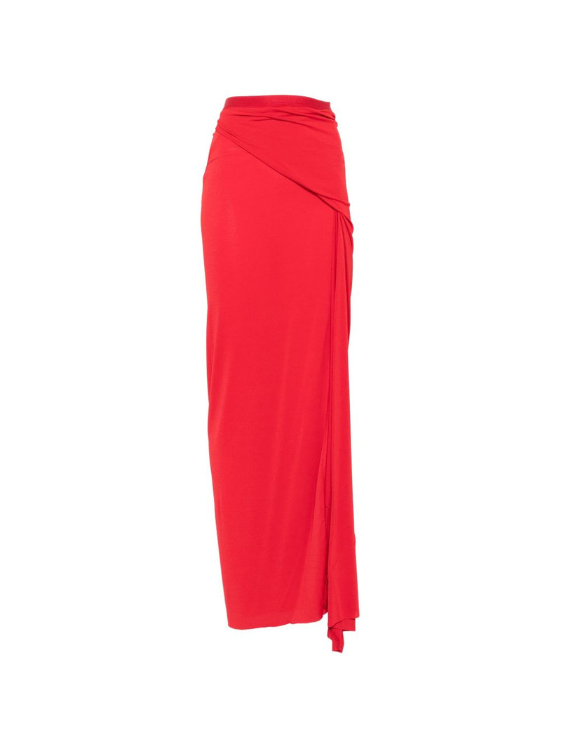 draped-detail maxi skirt 1