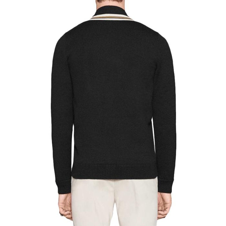 Gucci Bee Patch Cardigan 'Black' 456883-X5H38-1082 - 4