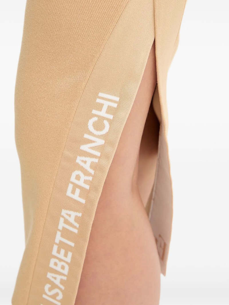 roll-neck side-slit dress 5