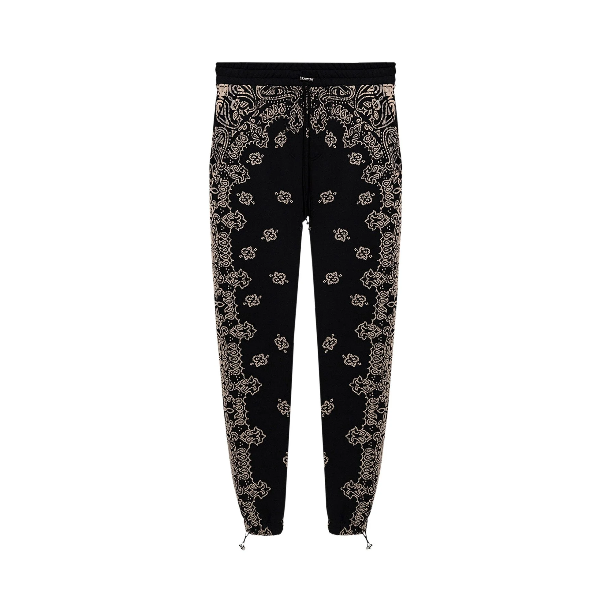 Amiri Bandana Bleach Sweatpants 'Black' - 1