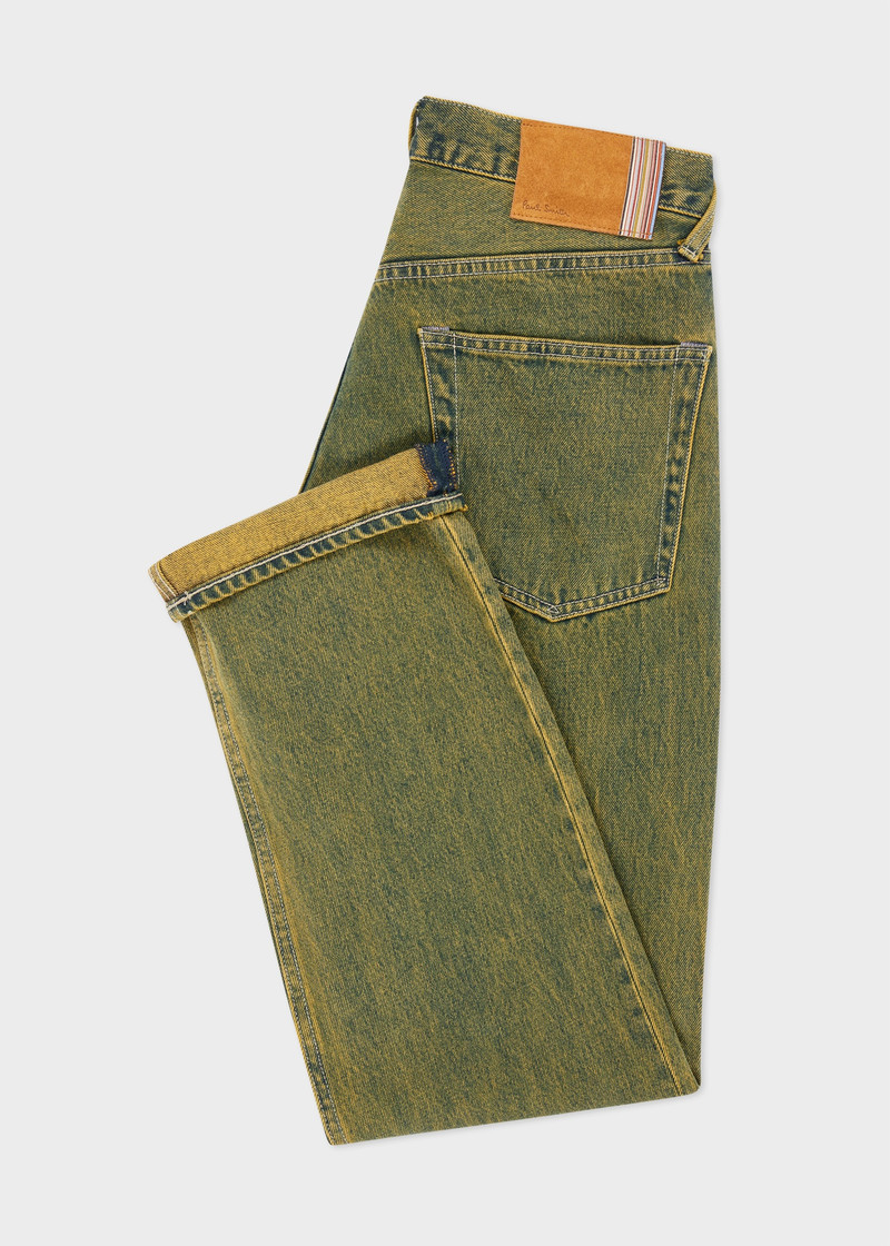 Paul Smith Green Overdyed Jeans outlook