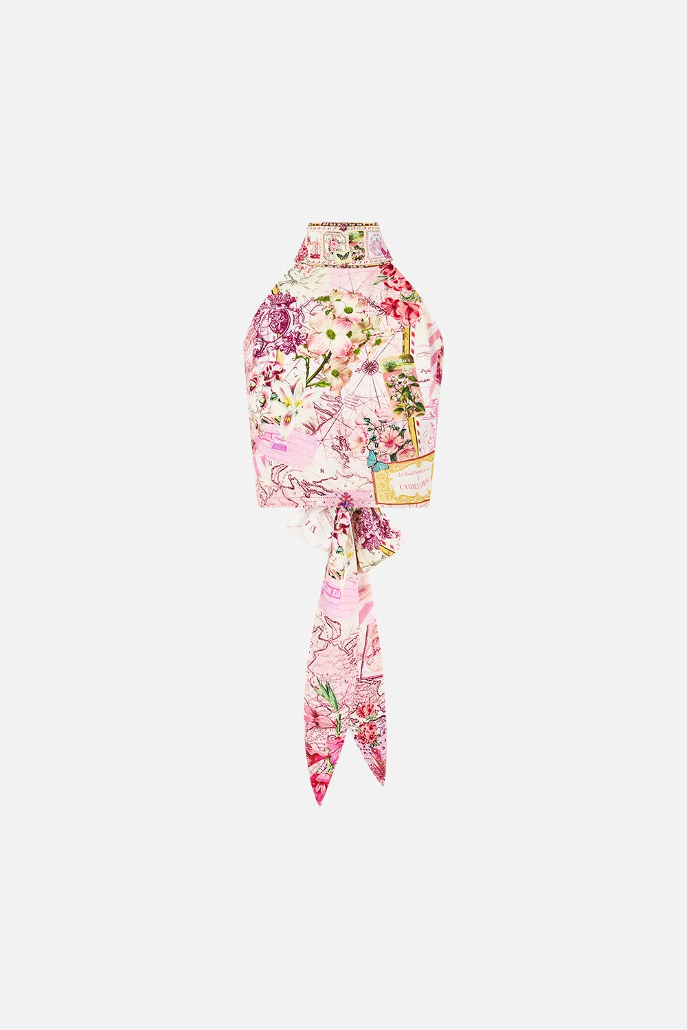 HALTER TIE BACK TOP JOURNAL DE VOYAGE - 1