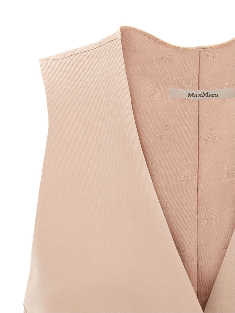 button-fastening drawstring vest - 3