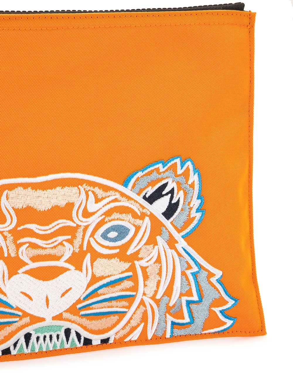 tiger embroidery clutch - 4