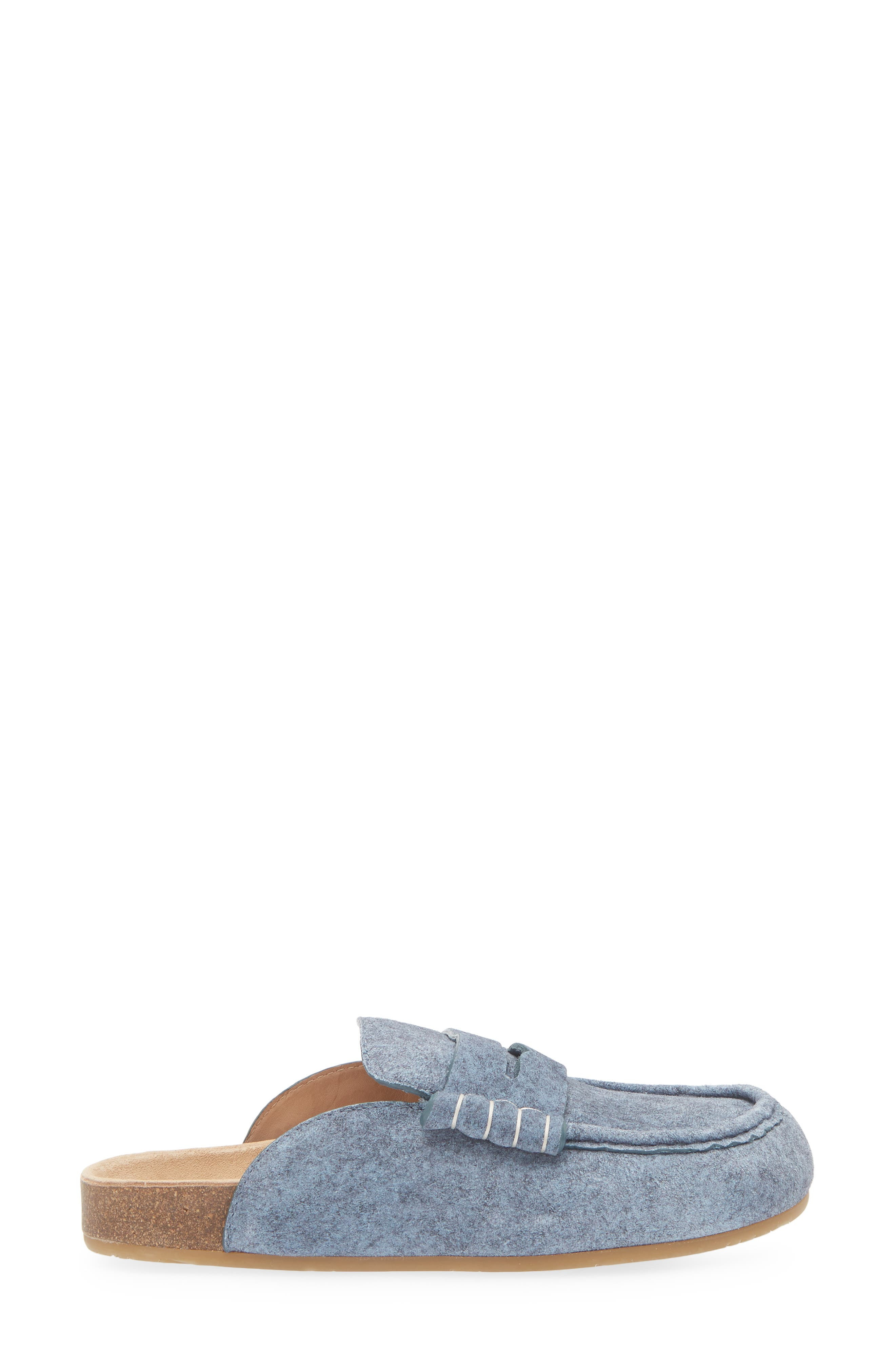 JW Anderson Stitch Penny Loafer Mule in Denim Blue 820 at Nordstrom - 3