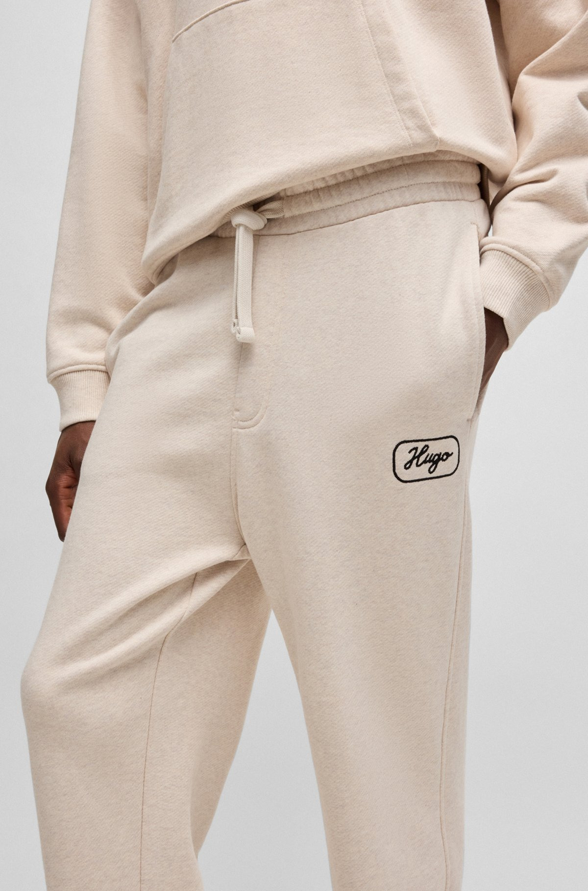 COTTON-TERRY TRACKSUIT BOTTOMS WITH EMBROIDERED GRAPHICS - 3