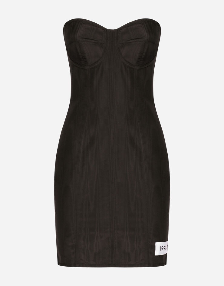 【送料&関税込】Dolce & Gabbana Faille MoirA¨ Mini Dress Dolce & Gabbana Moiré faille minidress | REVERSIBLE