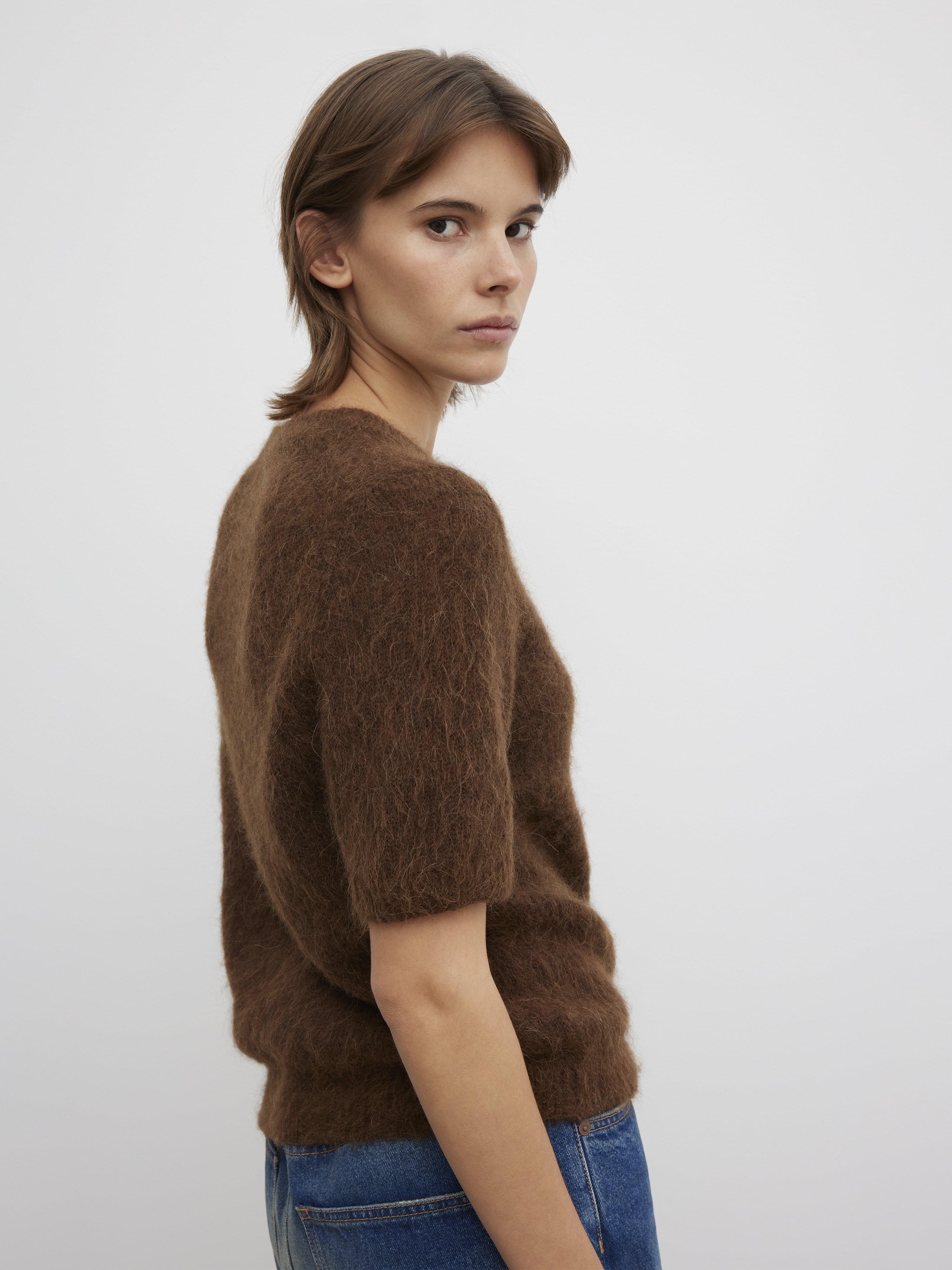 Brushed alpaca top - 4
