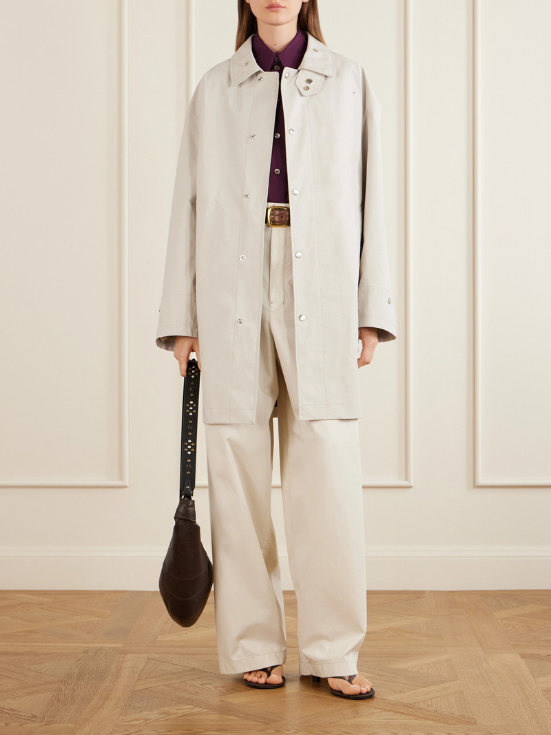 Lemaire Coated Cotton-canvas Coat outlook